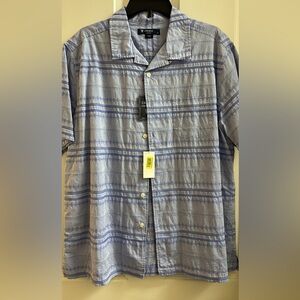 Brand new Cremieux short sleeve button down shirt L